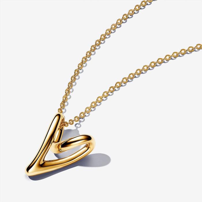 Collana Cuore Linea Sinuosa