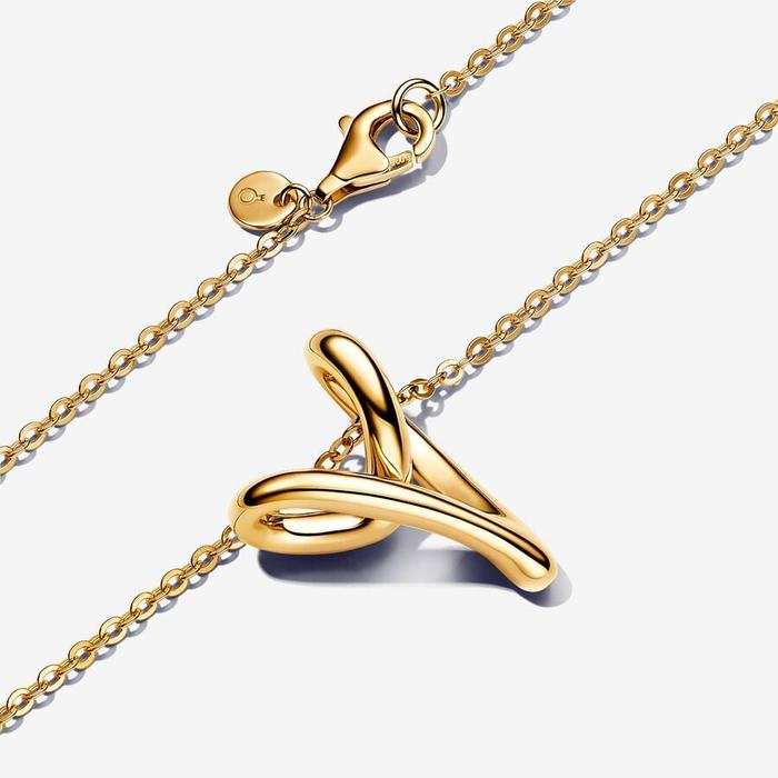Collana Cuore Linea Sinuosa