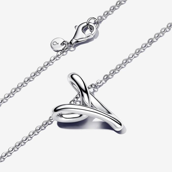Collana Cuore Linea Sinuosa