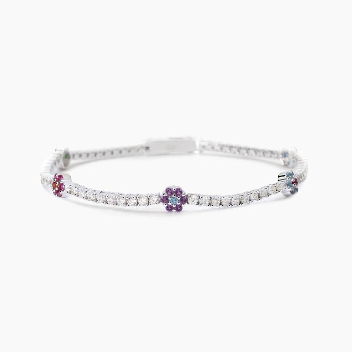 Bracciale tennis con elementi fiore Fior Fiore