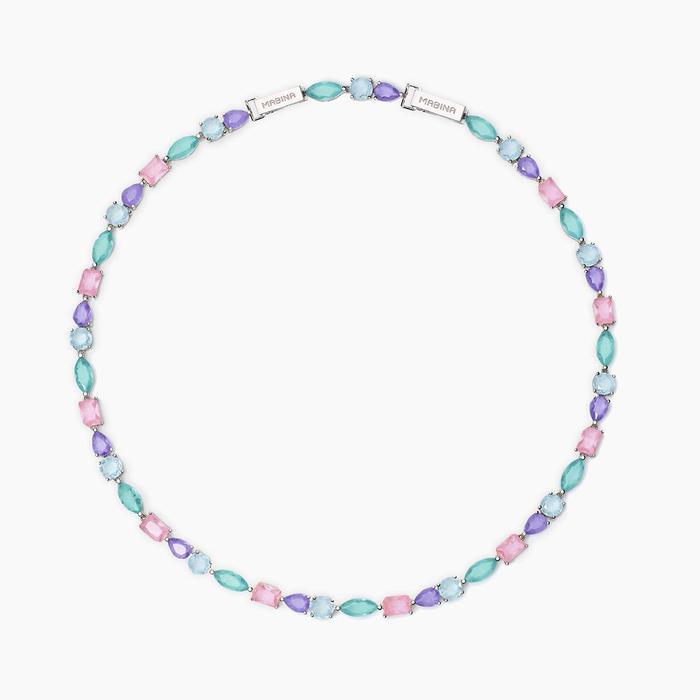 Girocollo con fusion stone multicolor Santorini