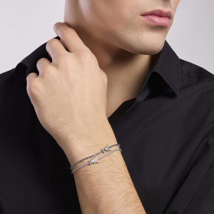 Bracciale tennis uomo con zirconi Tennis Club