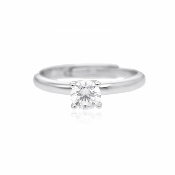 Anello solitario zirconi