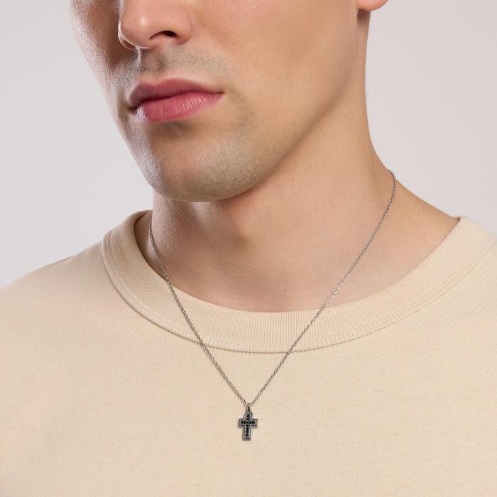 Collana uomo con croce Mystical