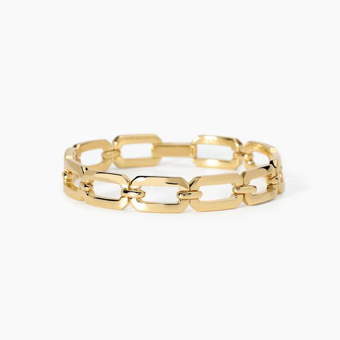 Bracciale placcato oro con maglie ottagonali Scandalo A Corte