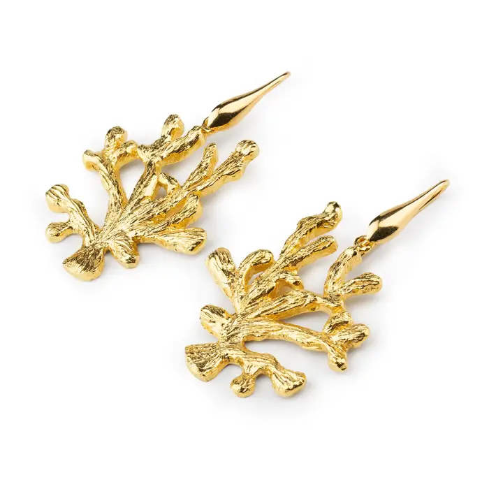 Orecchini Corallo Gold