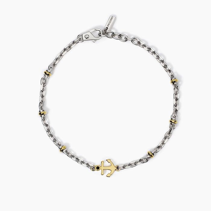Bracciale regolabile con ancora Bali