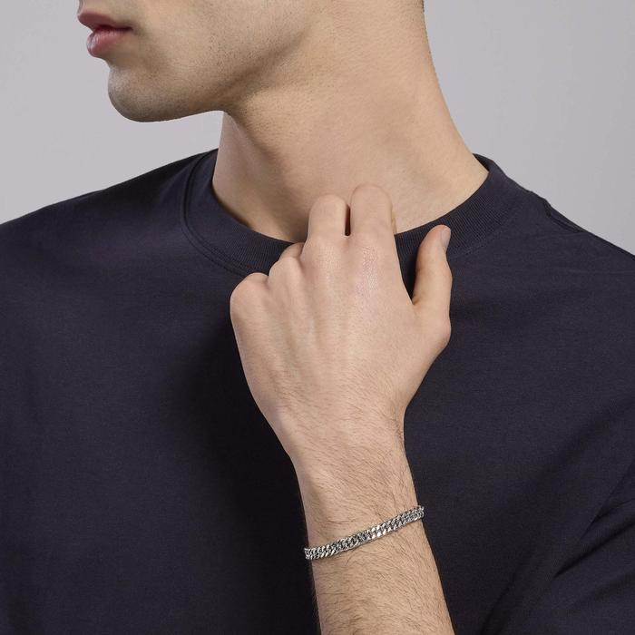 Bracciale da uomo con catena groumette Denim