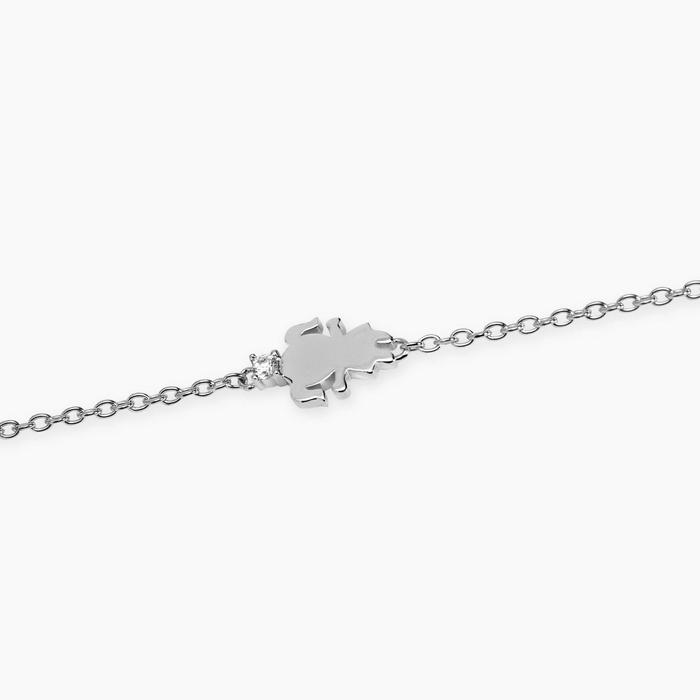 Bracciale con simbolo bimba con diamante lab-grown My Diamond