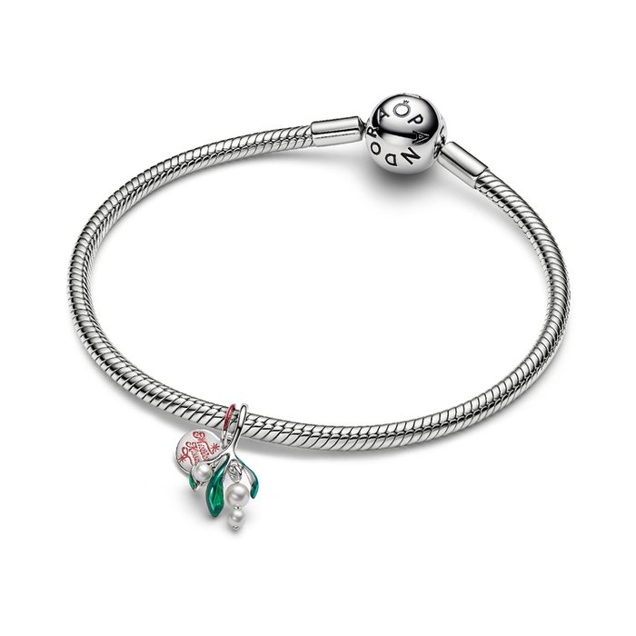Charm Pendente Vischio di Natale