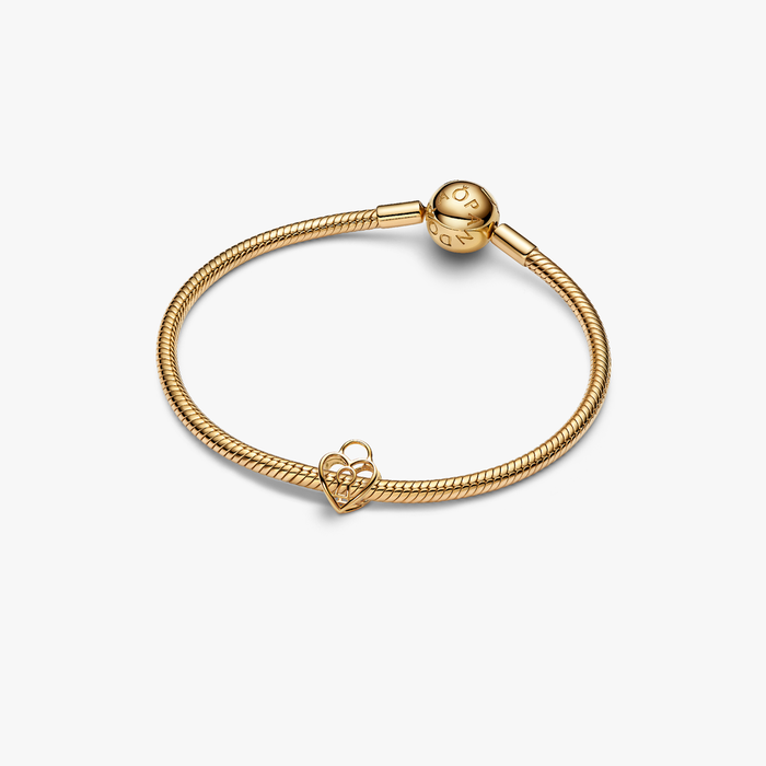 Charm Openwork Lucchetto Cuore