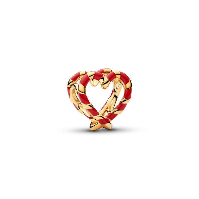 Charm Openwork Cuore di Bastoncini di Zucchero