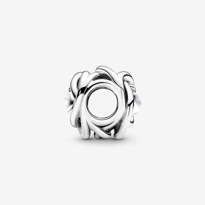 Charm Cerchio Eterno Bianco Madreperla Artificiale Giugno