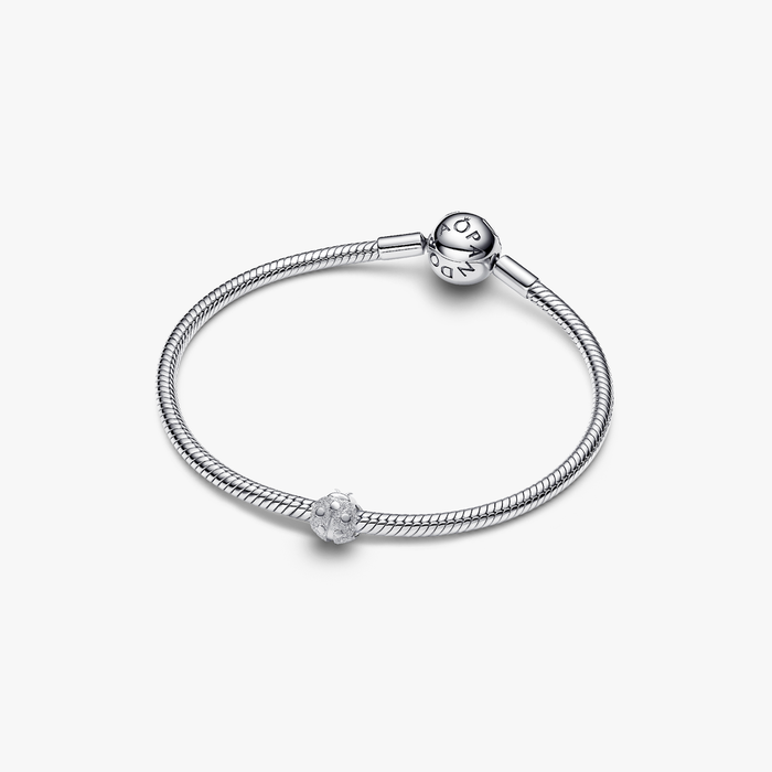 Mini Charm Coccinella effetto diamantato