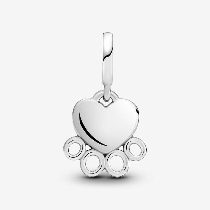 Charm Pendente Cuore e Zampa