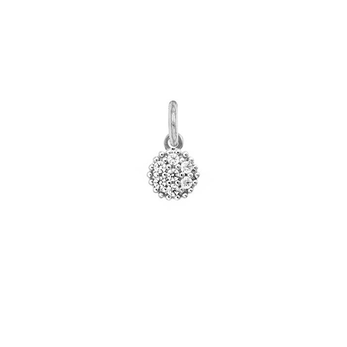 Charm Cerchio in Oro e Zirconi