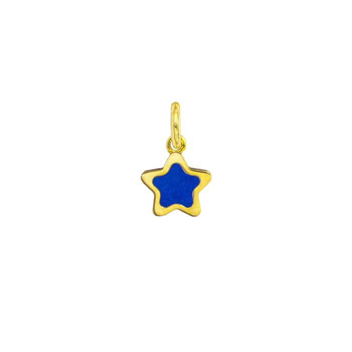 Charm Stella in Oro e Lapislazzuli