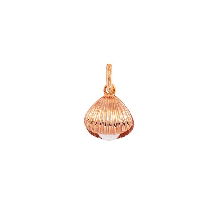 Charm Conchiglia in Oro e Perla