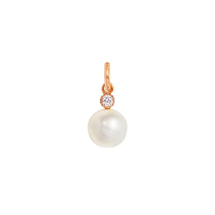 Charm Perla in Oro e Zirconi