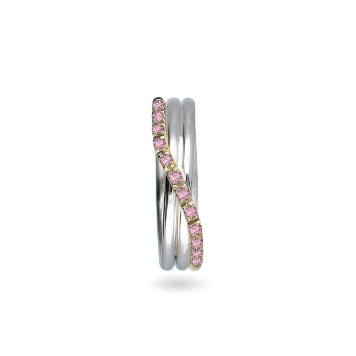 Filodellavita Prezioso 3 Fili e Zaffiri rosa