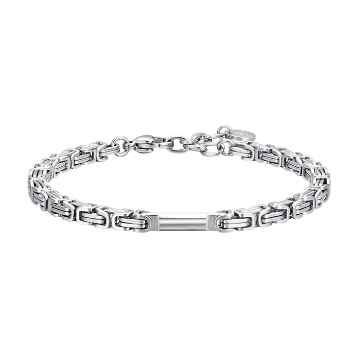 BRACCIALE UOMO IN ACCIAIO CON ELEMENTO