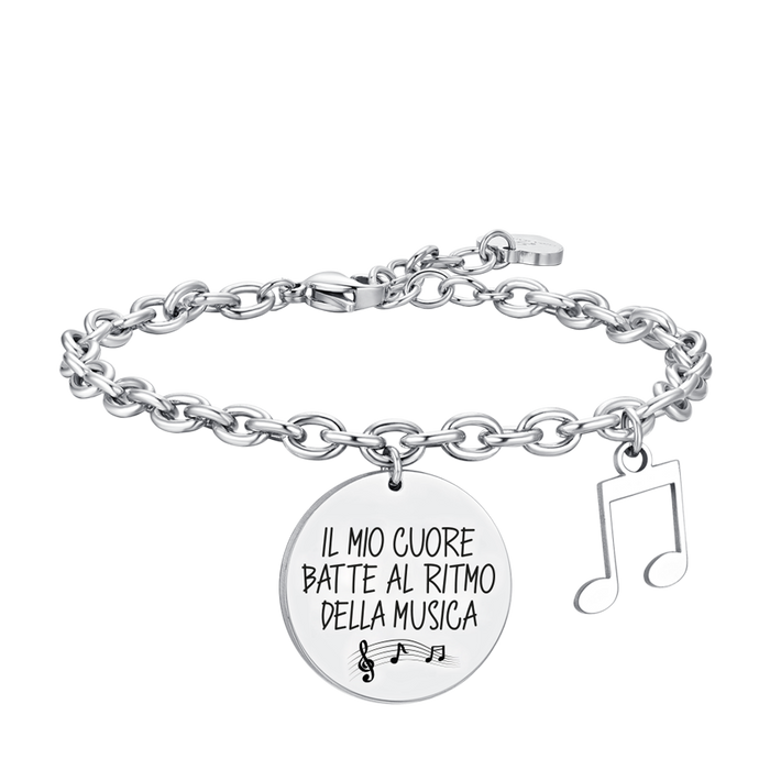 BRACCIALE DONNA IN ACCIAIO NOTA MUSICALE