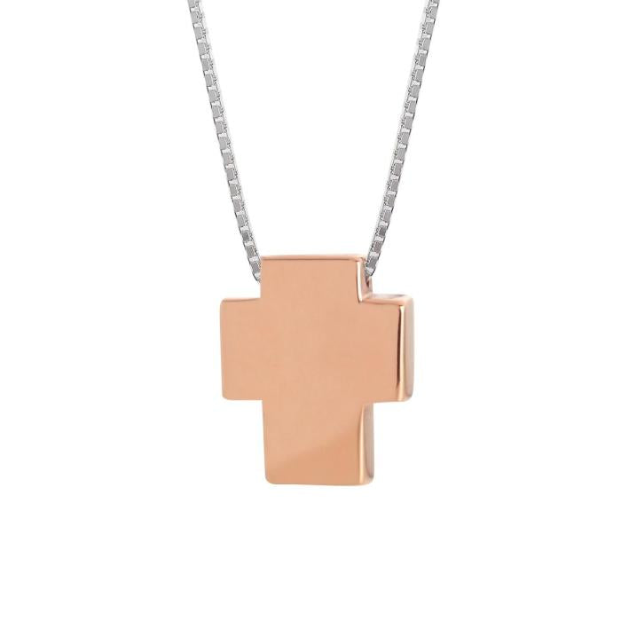 Collana in oro 18kt con pendente a forma di Croce