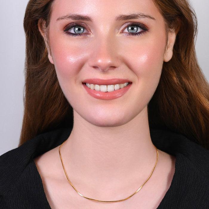 COLLANA DONNA IN ACCIAIO  IP GOLD