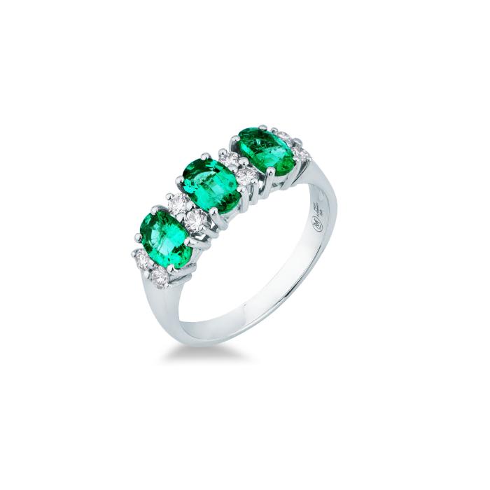 ANELLO SMERALDI E BR