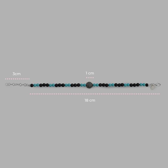 Bracciale   Lava Riccio Turchese