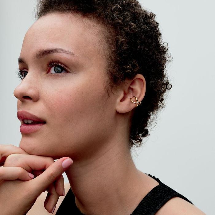 Orecchini Ear Cuff Infinito Linea Sinuosa