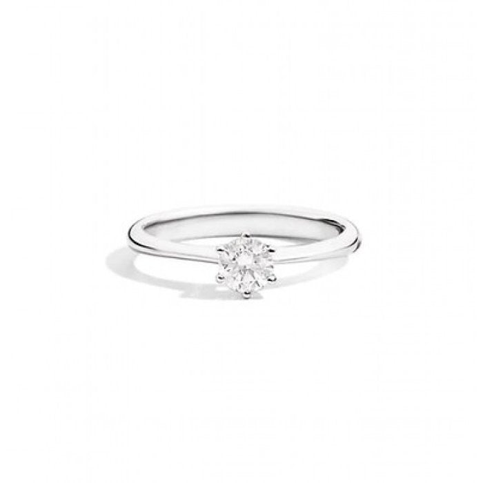 Anello anniversary six solitario br 0.19
