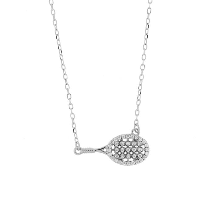 Collana in Argento 925  con ciondolo racchetta