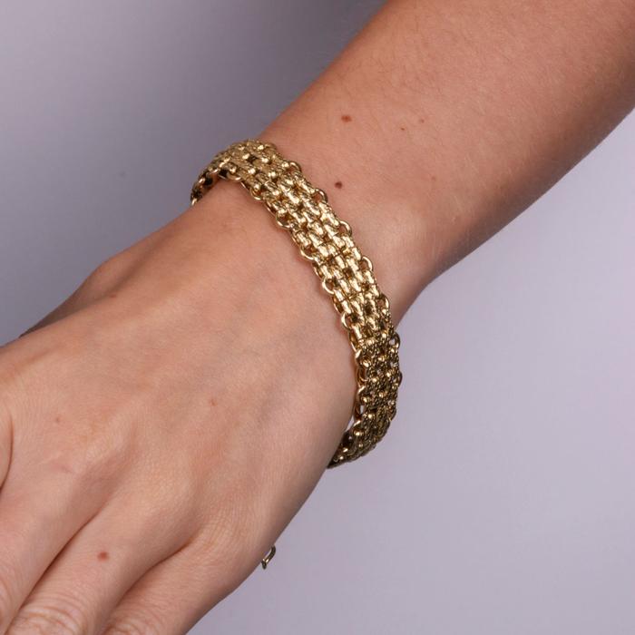 Bracciale in Acciaio a maglia intrecciata