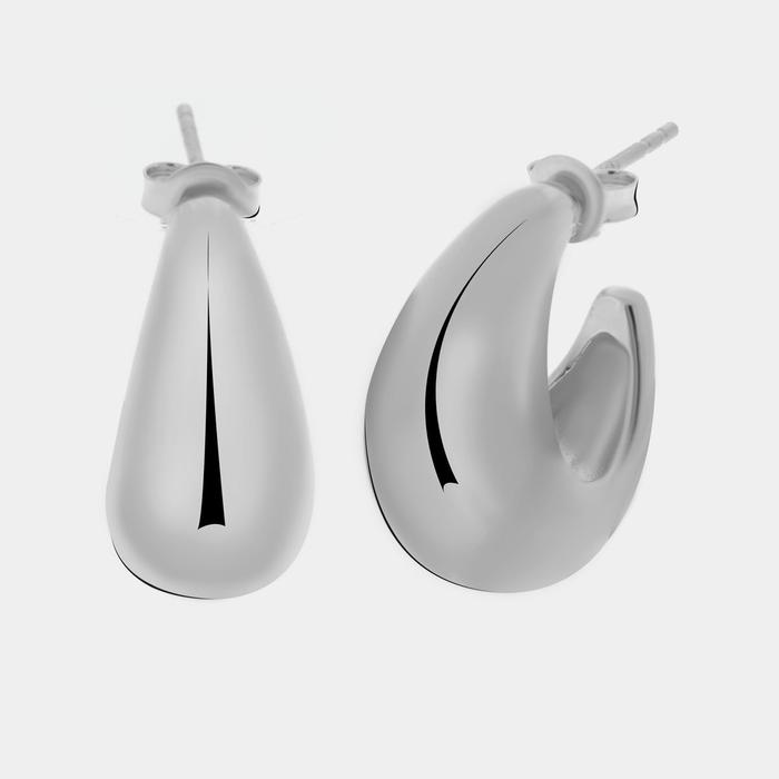 Orecchini in Argento 925 mezza luna