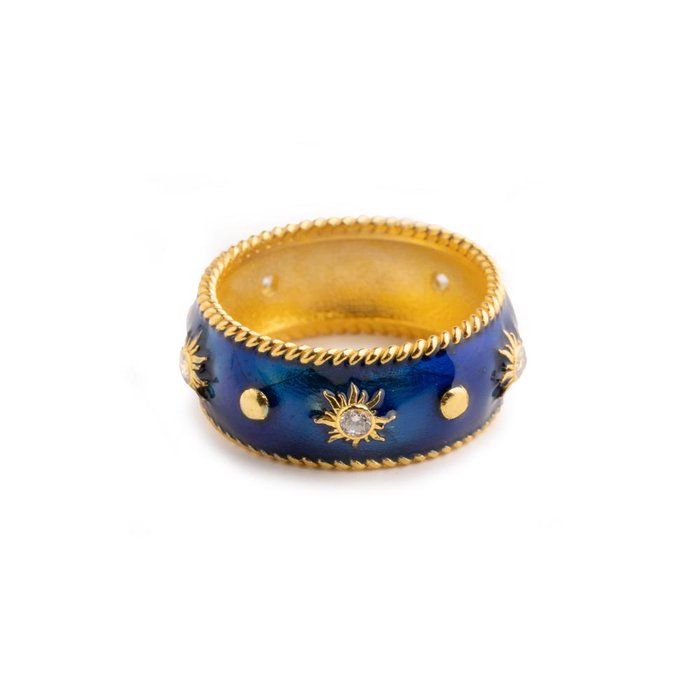 Anello Sole Lapilli fascia grande