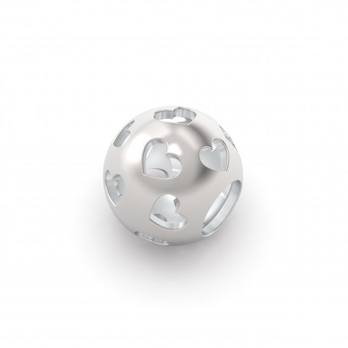 Bead traforato cuori