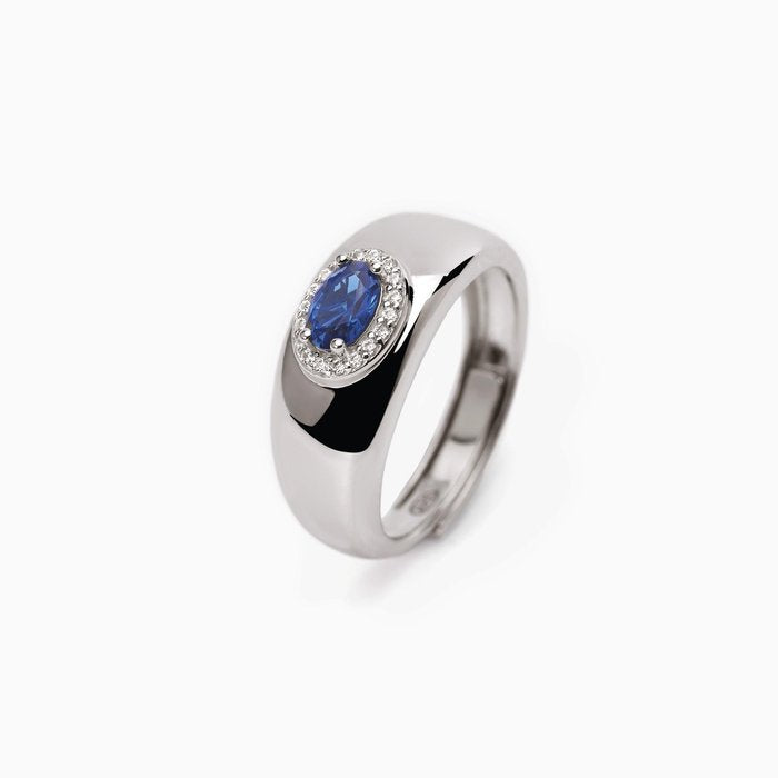 Anello con zaffiro sintetico COOL OR RÉTRO?