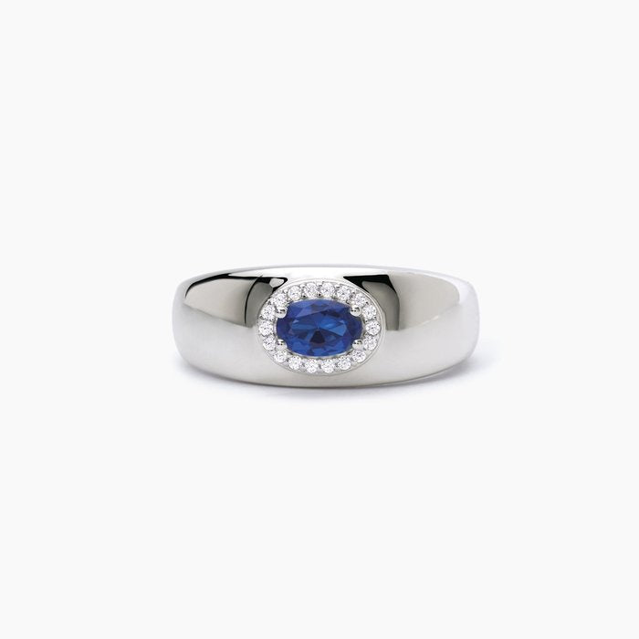 Anello con zaffiro sintetico COOL OR RÉTRO?