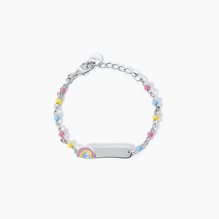 Bracciale personalizzabile arcobaleno RAINBOW-TAG