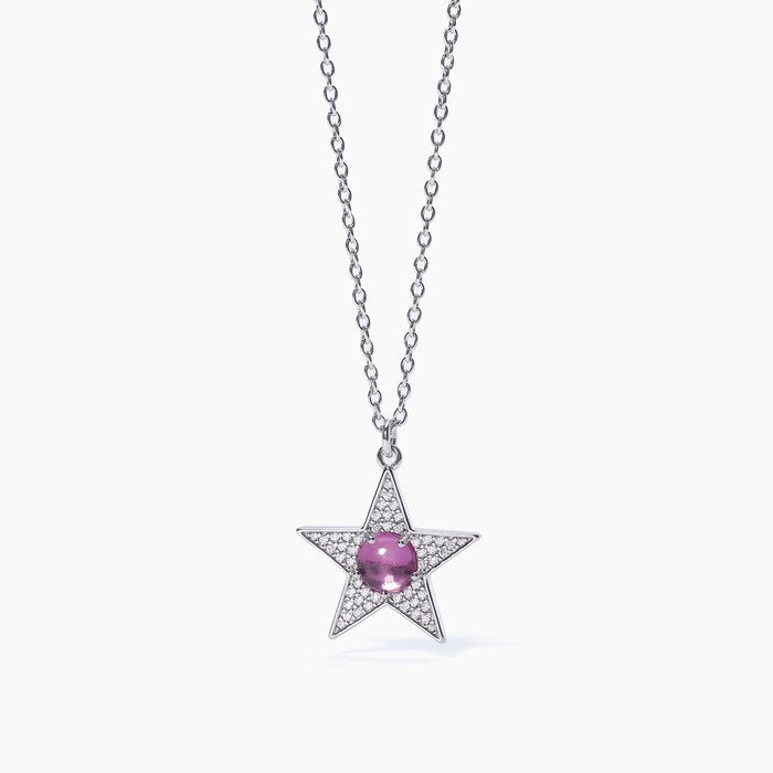 Collana stella e tormalina sintetica STARLET