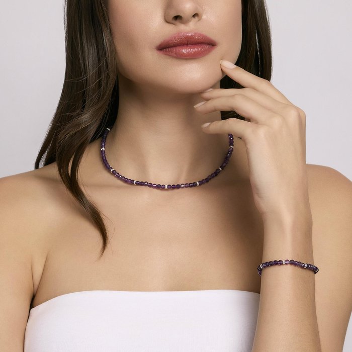 Girocollo con ametista COLOR CODE
