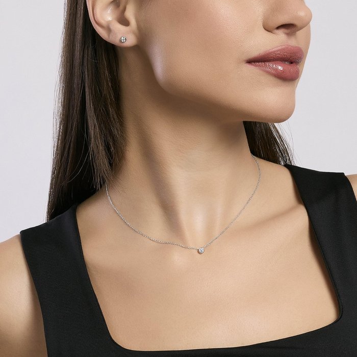 Orecchini punto luce in argento SHINY