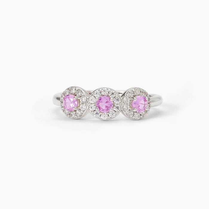 Anello in argento con tormaline sintetiche MILANESIENNE