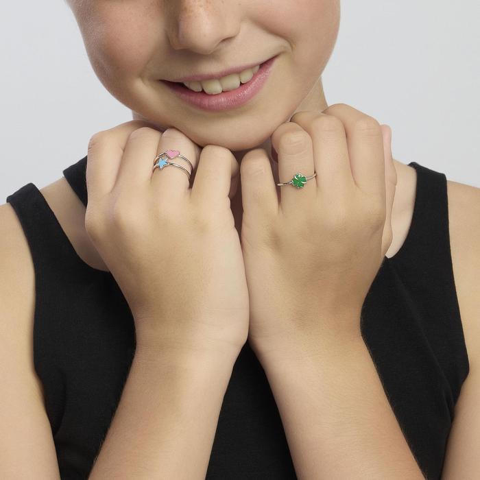 Anello in argento con quadrifoglio CERCAMI