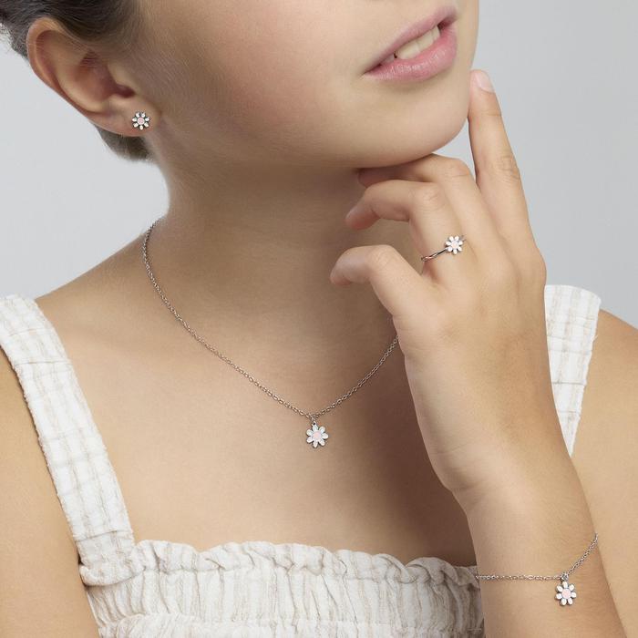 Girocollo in argento con margherita DAISY
