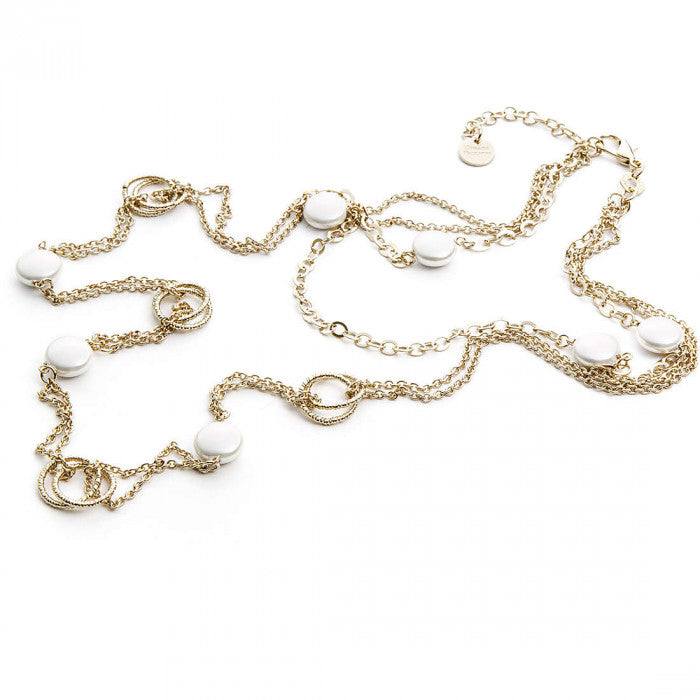 Collana white pearl