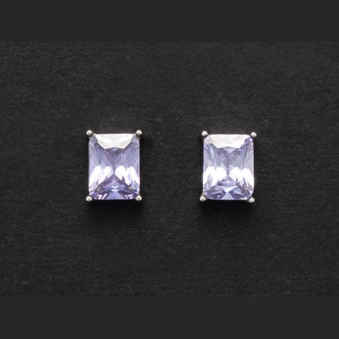 Orecchini punto luce viola