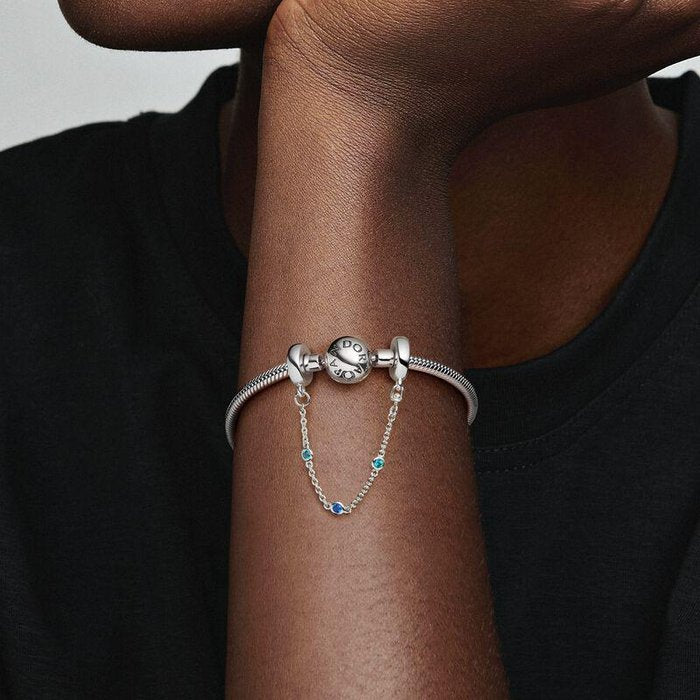 Charm Catena di Sicurezza Pietre Blu