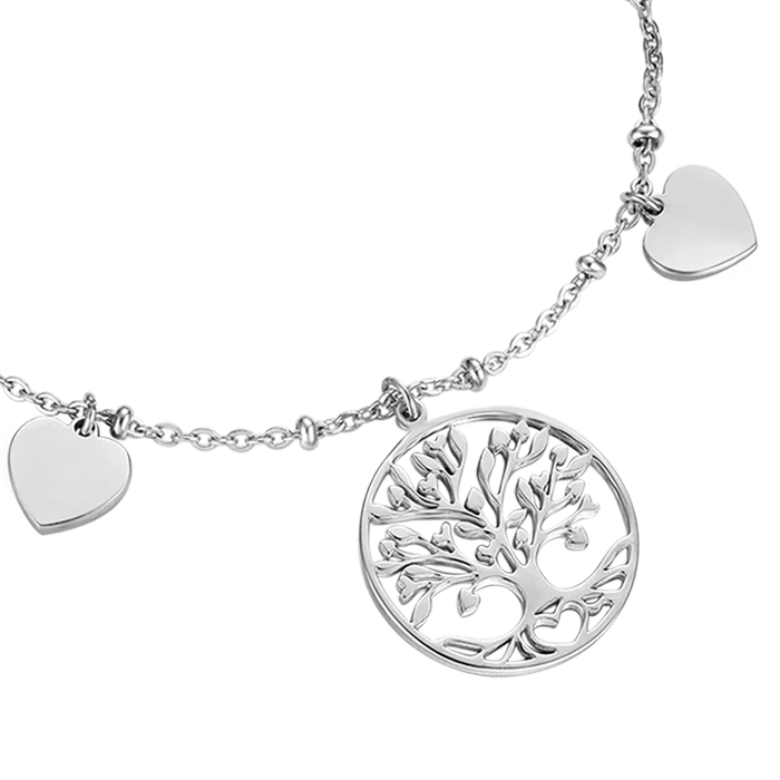 BRACCIALE DONNA IN ACCIAIO CON ALBERO DELLA VITA